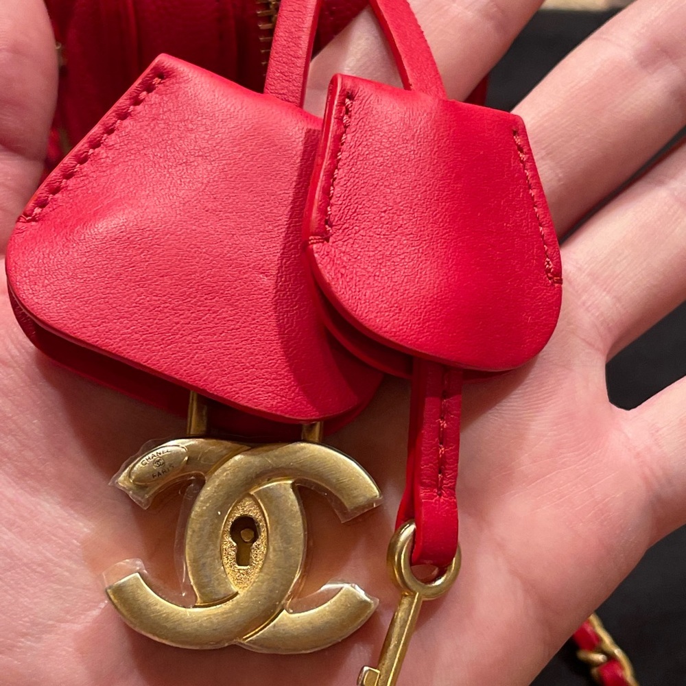 Chanel Quilted Caviar Leather Filigree Vanity Bag - Picture 8 of 15